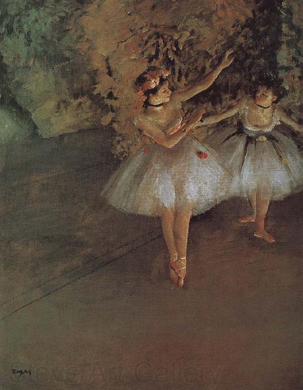 Edgar Degas Two dancer